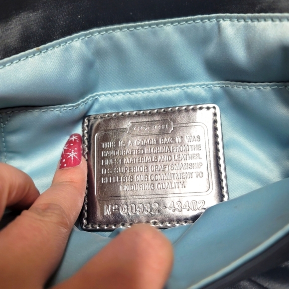 Coach Amanda Large Satin Wristlet - Picture 6 of 11